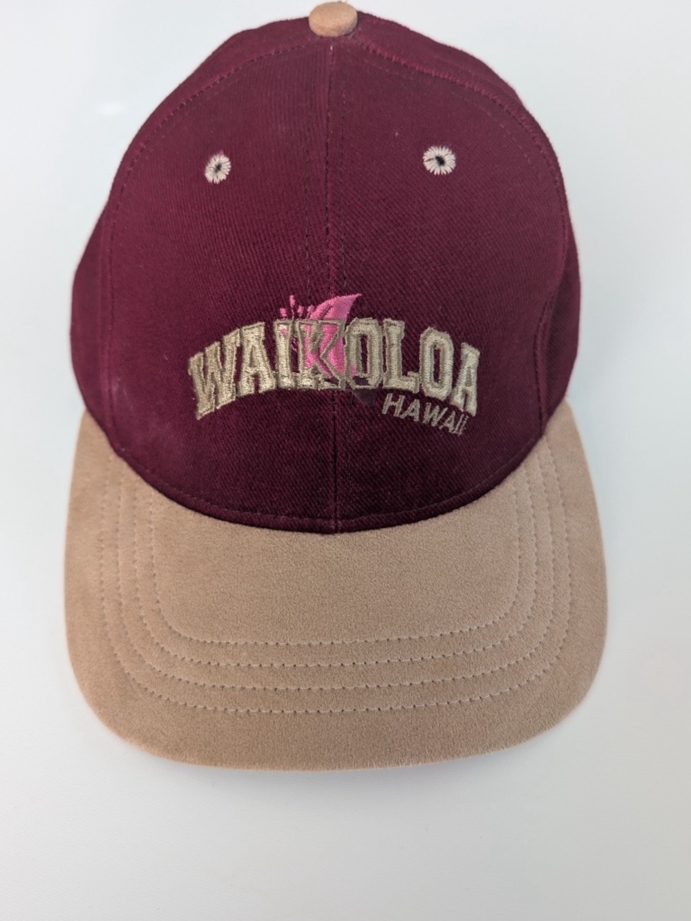 Waikoloa Hawaii Golf Course Hat Baseball Cap SnapBack Red Duckster Vintage